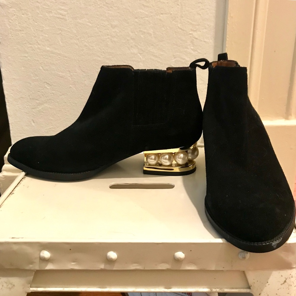 Jeffrey Campbell Metcalf SH Pearl Heel Bootie